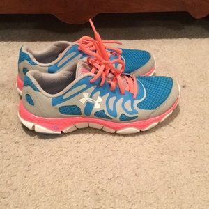 Pink & blue Under Armour shoes